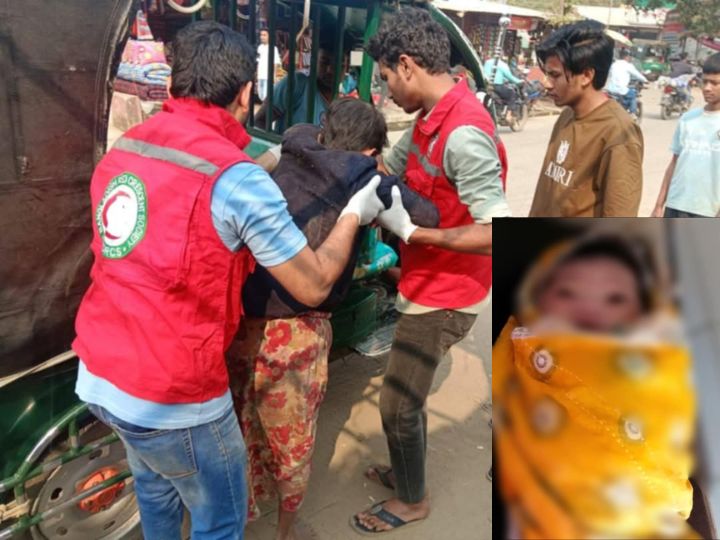 খাগড়াছড়ির দীঘিনালায় ভবঘুরে নারী কন্যা সন্তানের জন্ম দিলেন, যুব রেড ক্রিসেন্টের সহযোগিতায় হাসপাতালে ভর্তি করা হয়
