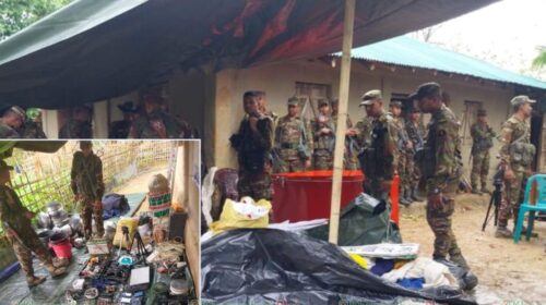 khagrachhari joint forces updf hidden base weapons recovery