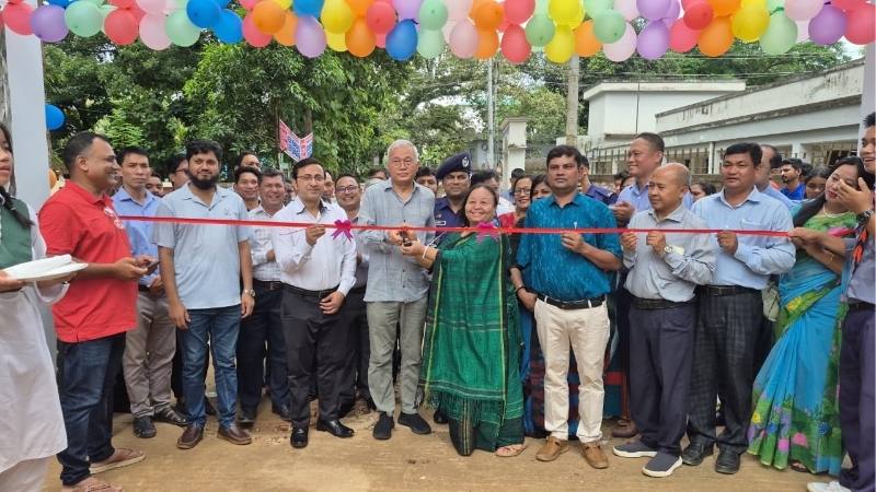 খাগড়াছড়ি সরকারি উচ্চ বিদ্যালয়ে নবনির্মিত প্রধান ফটকের উদ্বোধন